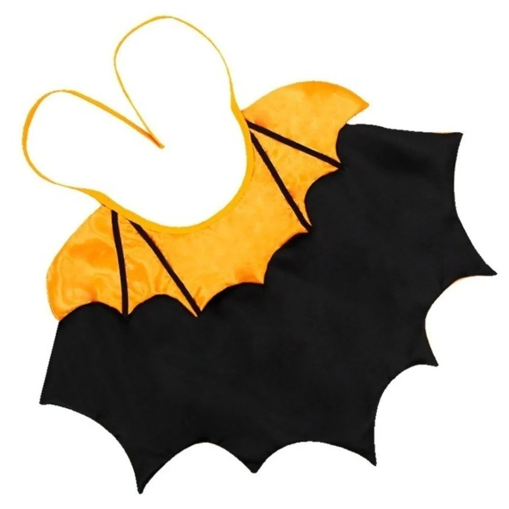 Elegant Bat-Inspired Halloween Costume for Cats - Comfortable Stand-Collar Cloak with Bow for Easy Wear at Parties