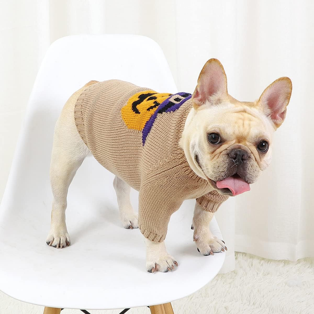 Cozy Halloween Dog Sweater - Perfect Winter Apparel for Cats and Puppies!