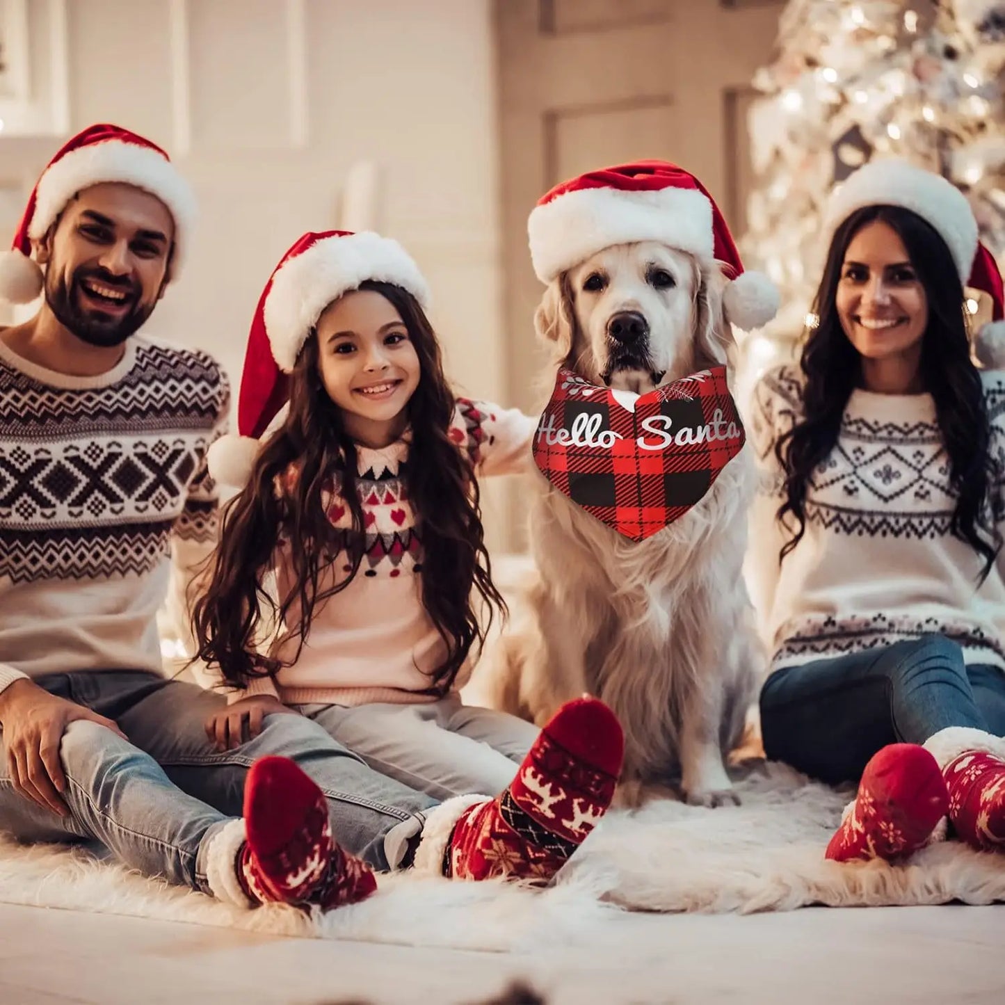 30-Piece Christmas Dog Bandana Set - Holiday Pet Costumes and Accessories for Dogs and Cats