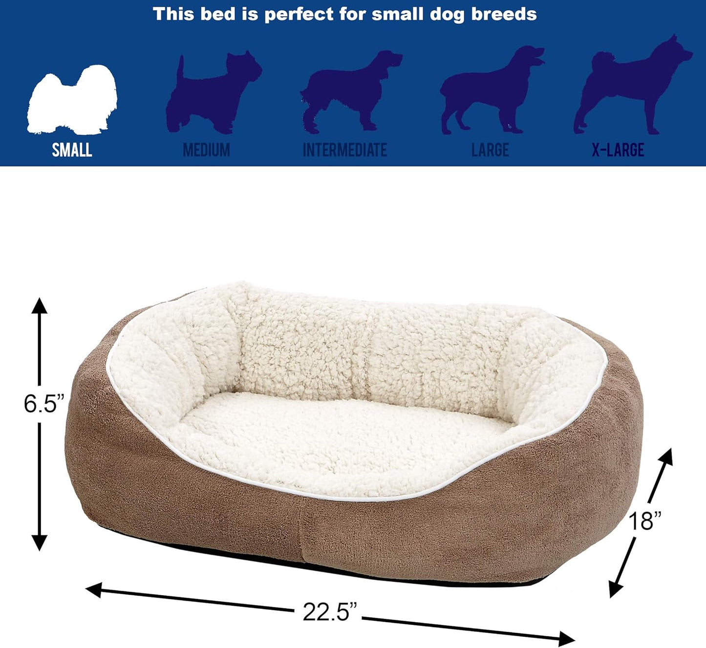 Small Taupe Cuddle Bed