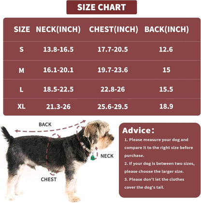 Cozy Red Winter Coat for Medium Dogs - Stylish Jacket & Sweater for Cold Weather Comfort
