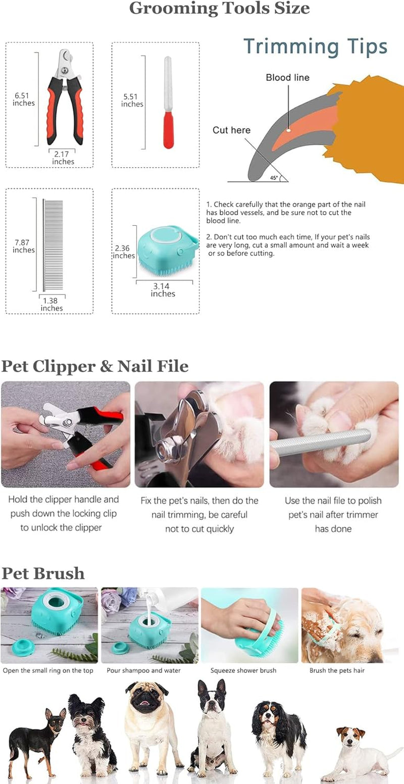 Durable Pet Grooming Hammock for Dogs and Cats, Adjustable Support with Maximum Weight Capacity of 65 lbs (Legs Spacing: 5.9" - 14.2")