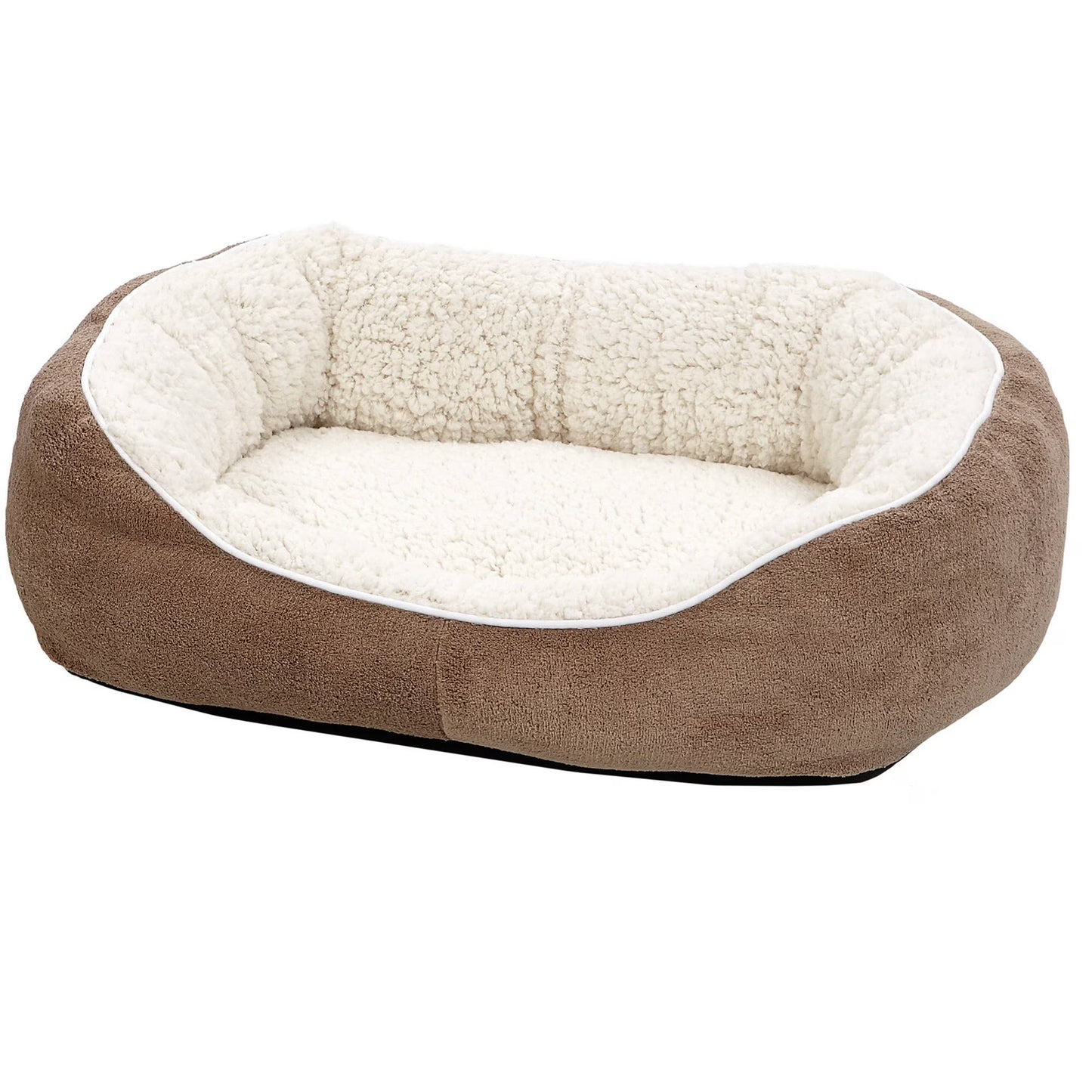 Midwest Homes for Pets Ultra-Soft Fleece Cuddle Bed for Dogs and Cats, Small, Brown