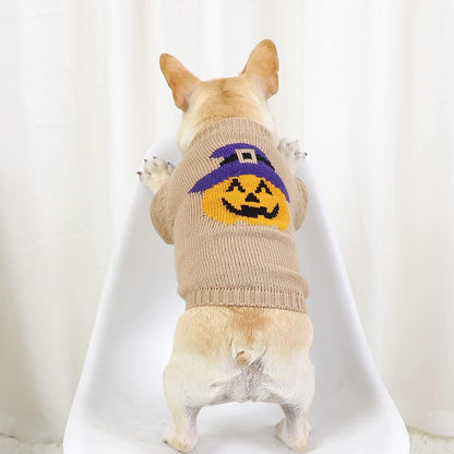 Cozy Halloween Dog Sweater - Perfect Winter Apparel for Cats and Puppies!