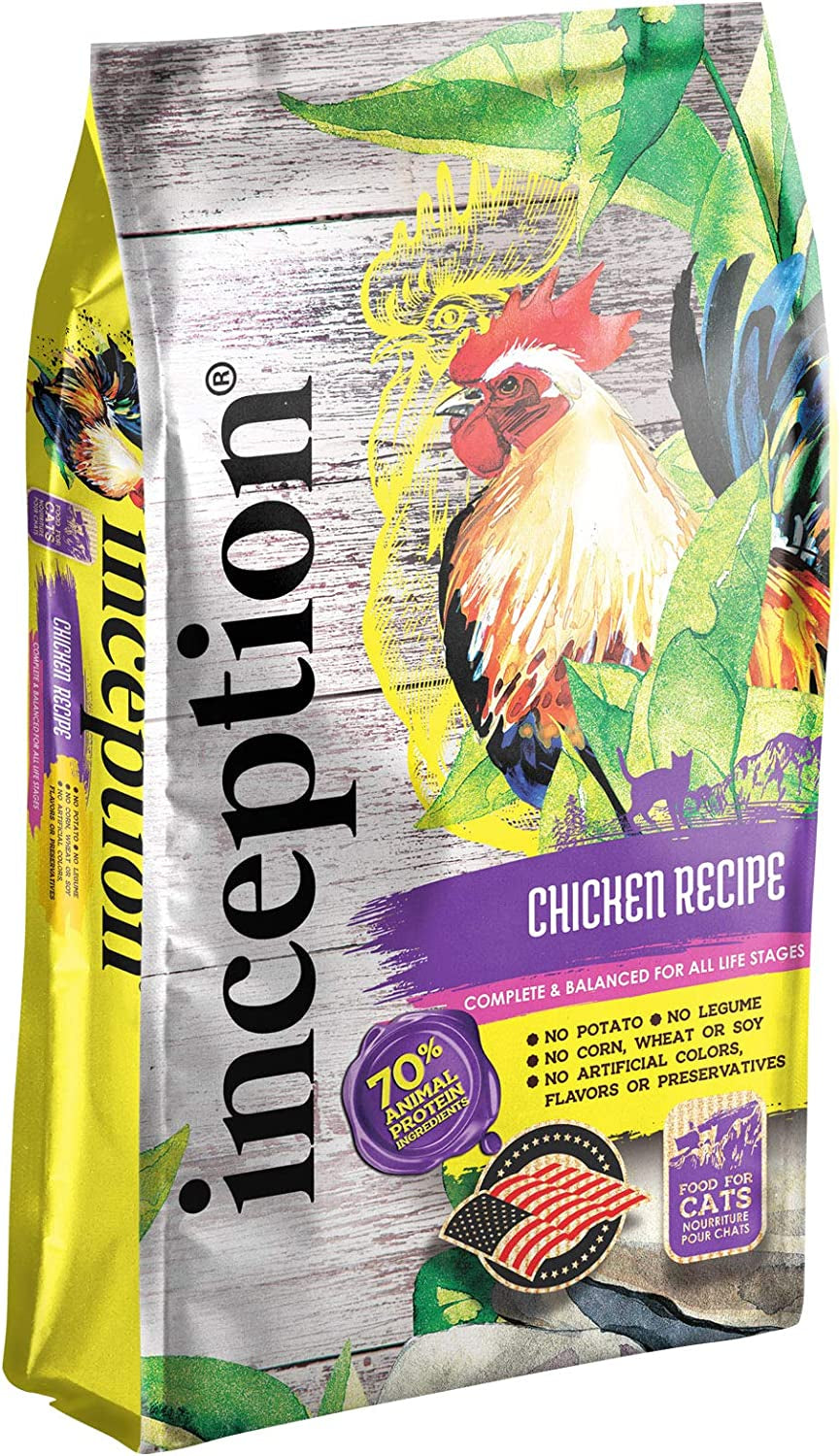 Dry Cat Food with Chicken Recipe – Complete and Balanced Formula – Meat-First, Legume-Free – 4 lb Bag