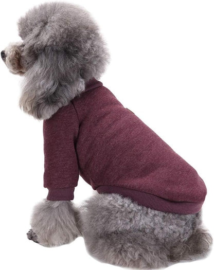 Classic Knitwear Sweater for Small Dogs - Warm Winter Coat in Brown (XS)