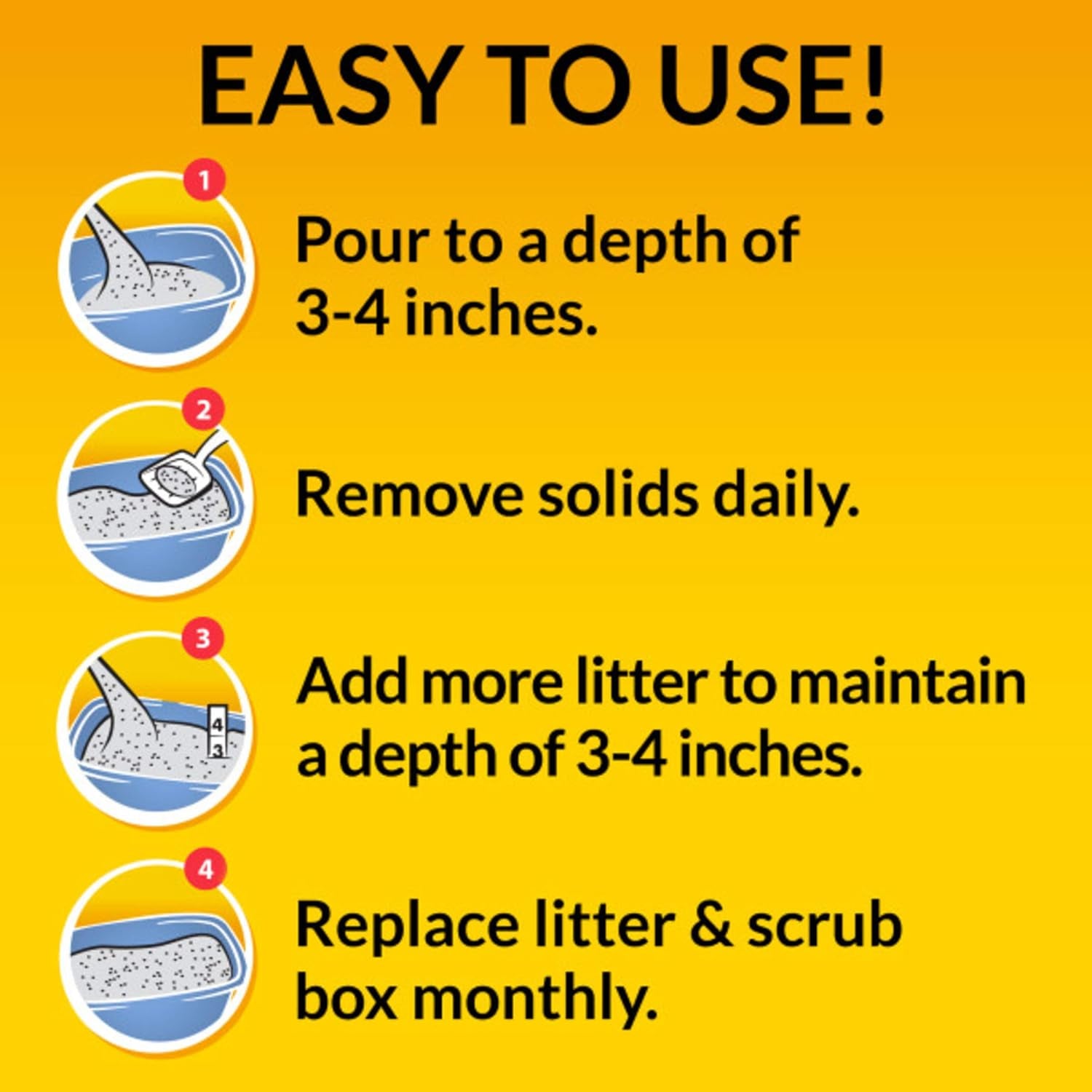 Purina  Clumping Cat Litter, Tidy Max 4 in 1 Strength Multi Cat Litter - 38 Lb. Box