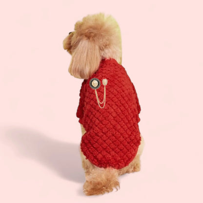Furry Lioness Dog Sweater