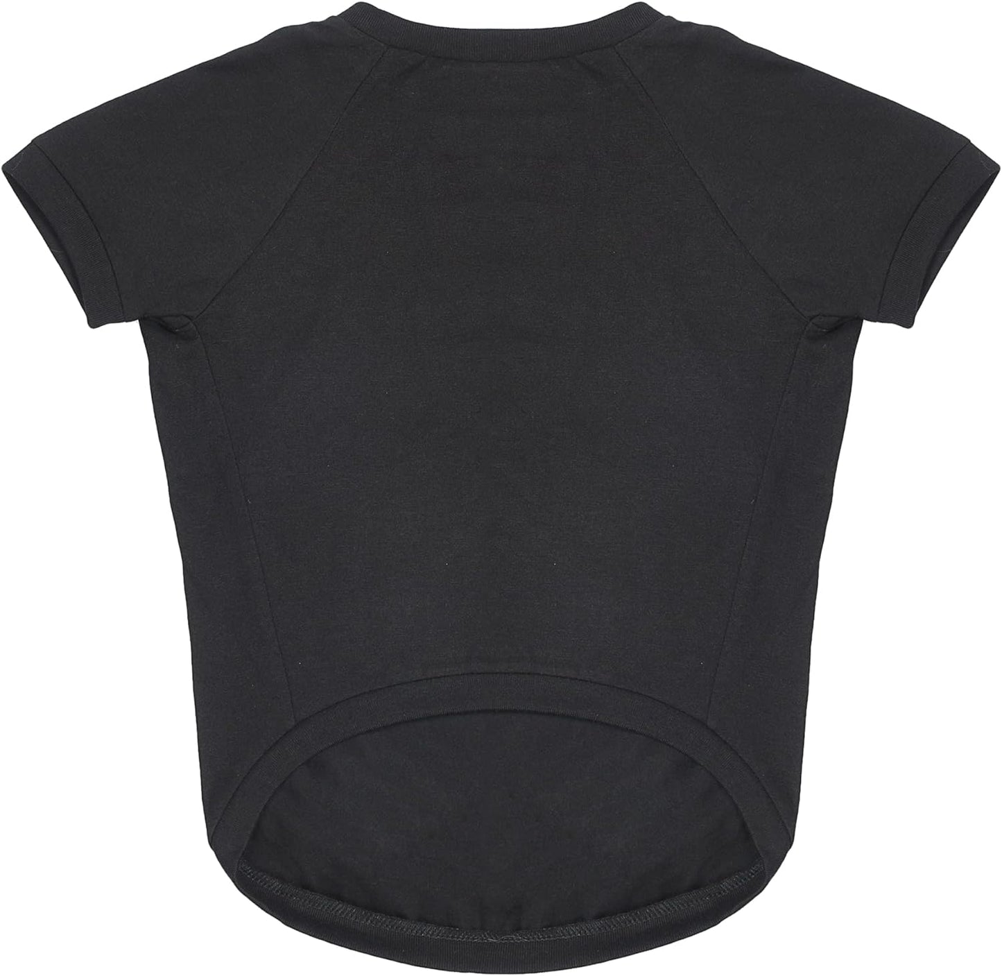X-Small Black Lightweight Semi-Stretch Dog T-Shirt for Very Small Dogs by Peanuts (FF13344)