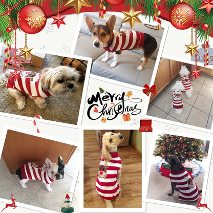 Dog Reindeer Sweater for Small Dogs and Cats - Festive Holiday Apparel in Red, Size XL
