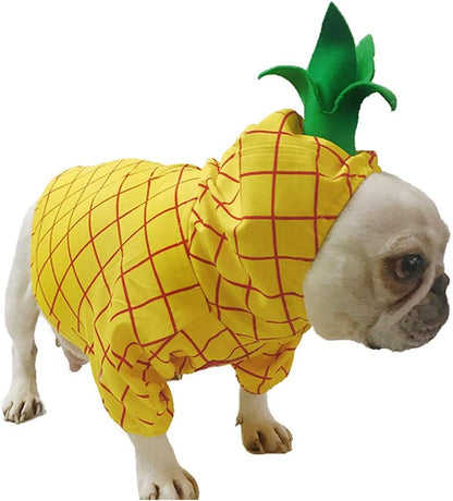 Pineapple-Inspired Dog Costume for Halloween, Christmas, and Special Occasions
