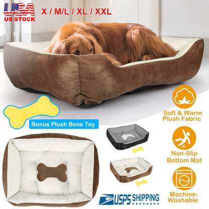 Pet Dog Bed Soft Warm Fleece Puppy
