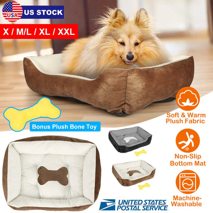 Pet Dog Bed Soft Warm Fleece Puppy