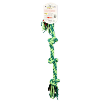 Flossy Chews Large 4-Knot Tug Rope Dog Toy, 27", Assorted Colors