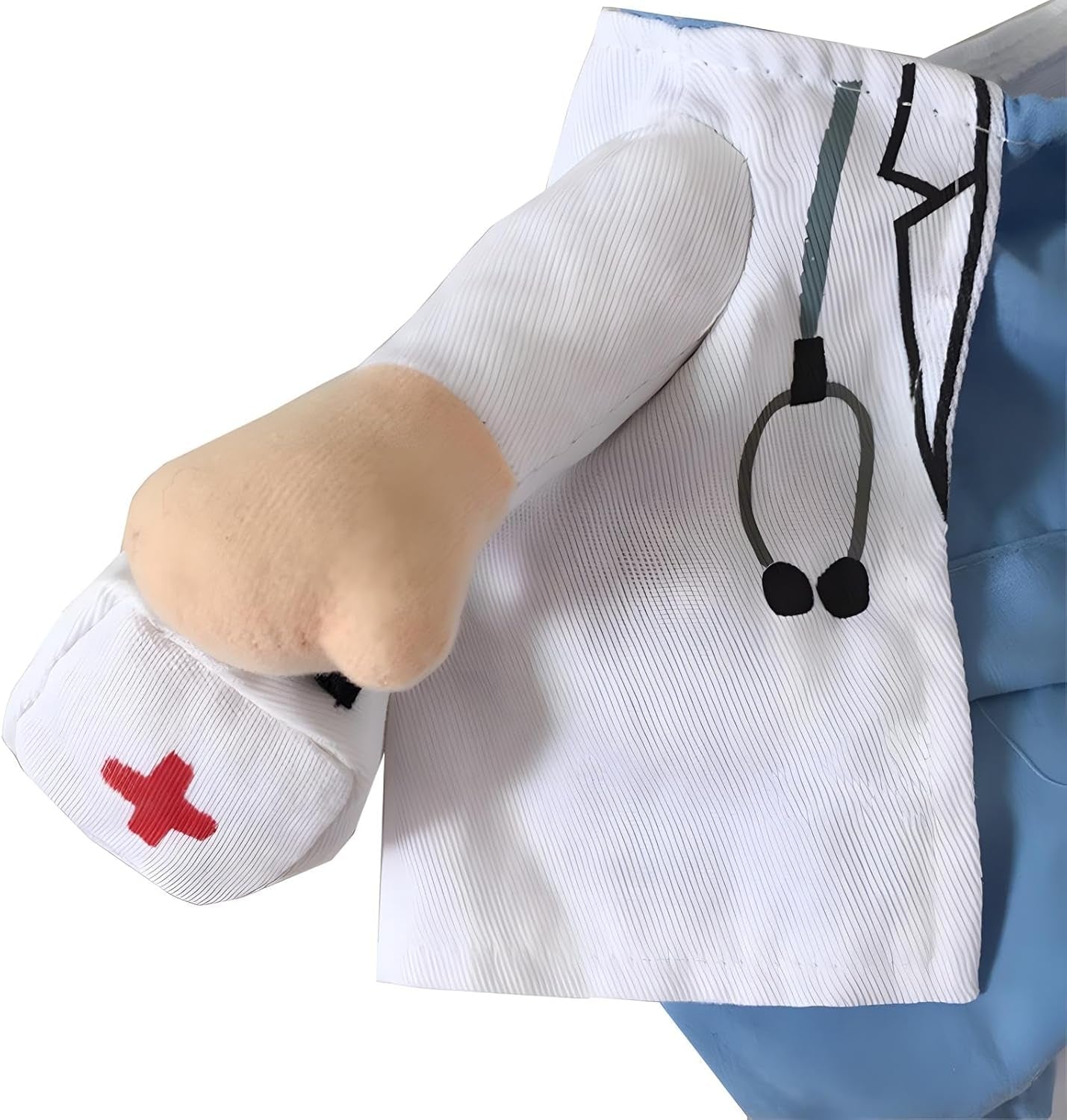 Pet Doctor Costume for Dogs and Cats - Halloween Outfit with Jeans (XS)