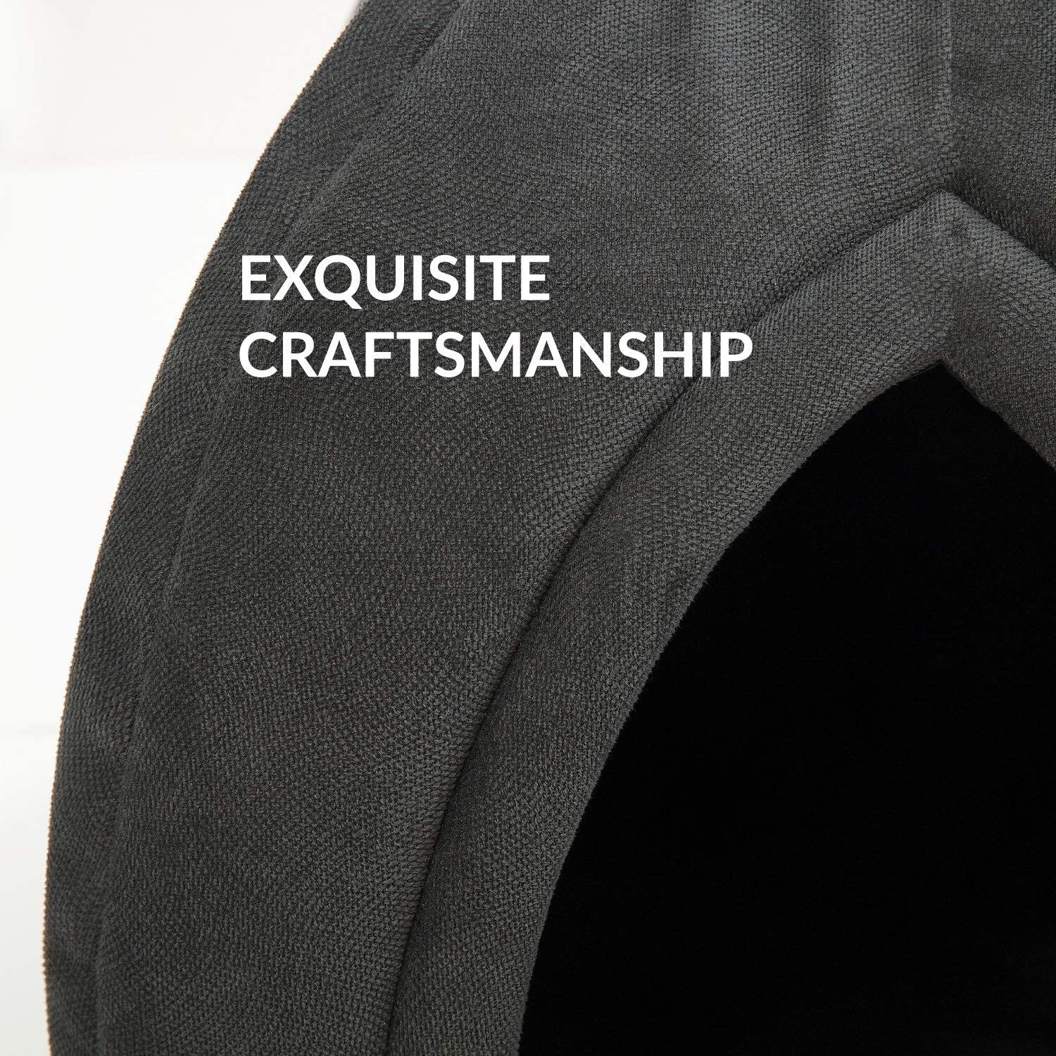 Bedsure Cat Beds for Indoor Cats - Cat Cave Bed Cat House Cat Tent with Removable Washable Cushioned Pillow, Kitten Beds Cat Hut, Small Dog Bed, Dark Grey, 15 Inches