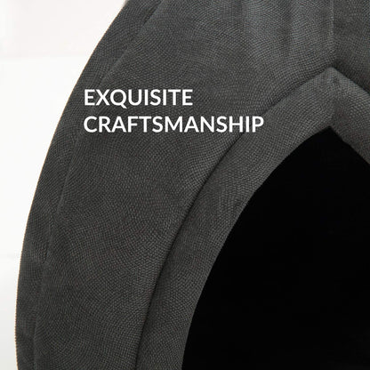 Bedsure Cat Beds for Indoor Cats - Cat Cave Bed Cat House Cat Tent with Removable Washable Cushioned Pillow, Kitten Beds Cat Hut, Small Dog Bed, Dark Grey, 15 Inches
