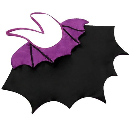 Elegant Bat-Inspired Halloween Costume for Cats - Comfortable Stand-Collar Cloak with Bow for Easy Wear at Parties