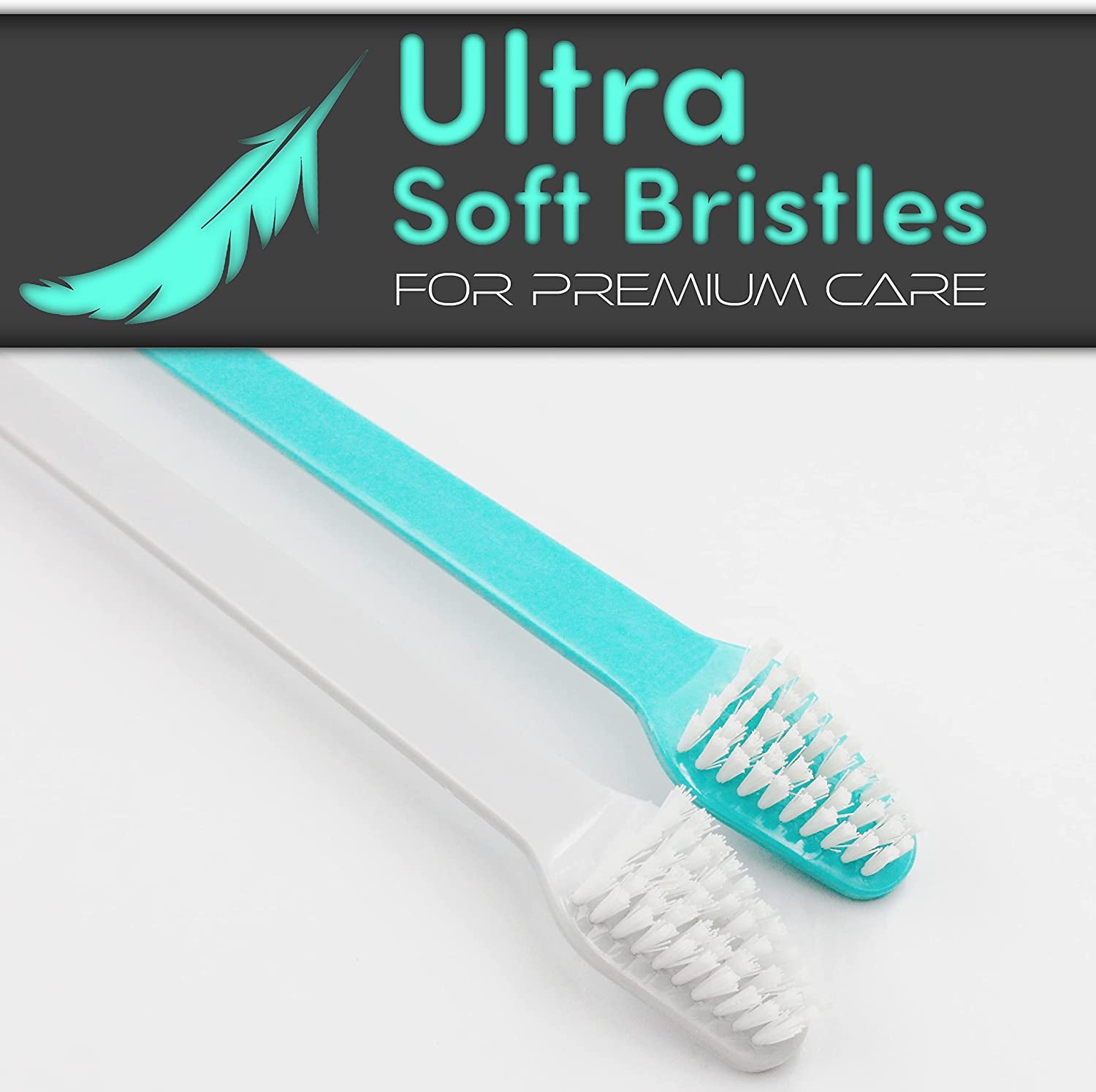 Dual-Headed Dog Toothbrushes for Small and Large Breeds, Available in Packs of 4 or 8