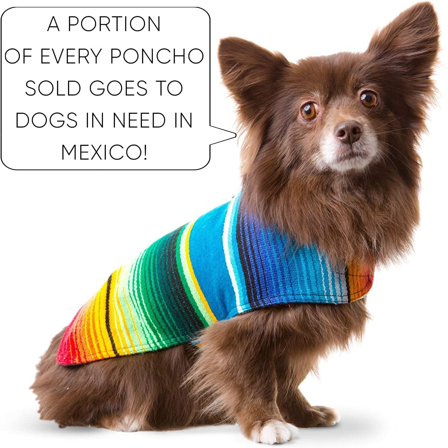 Stylish Blue Handcrafted Dog Poncho from Authentic Mexican Blanket - Perfect for Large Dogs!