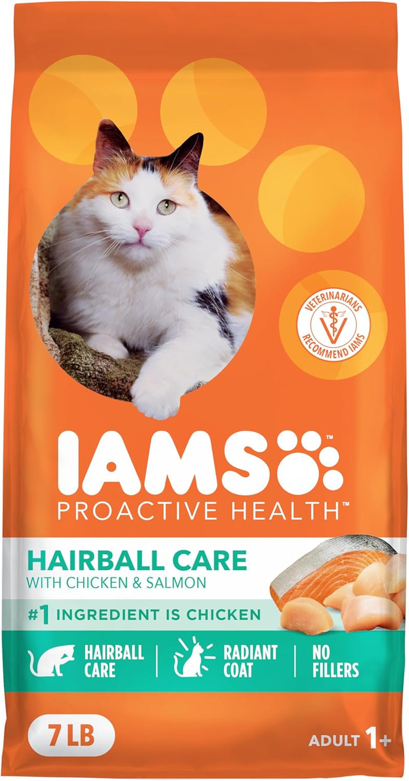 Proactive Health Dry Cat Food Hairball Care, Adult Cat Food, with Real Chicken and Salmon, 7 Lb. Bag