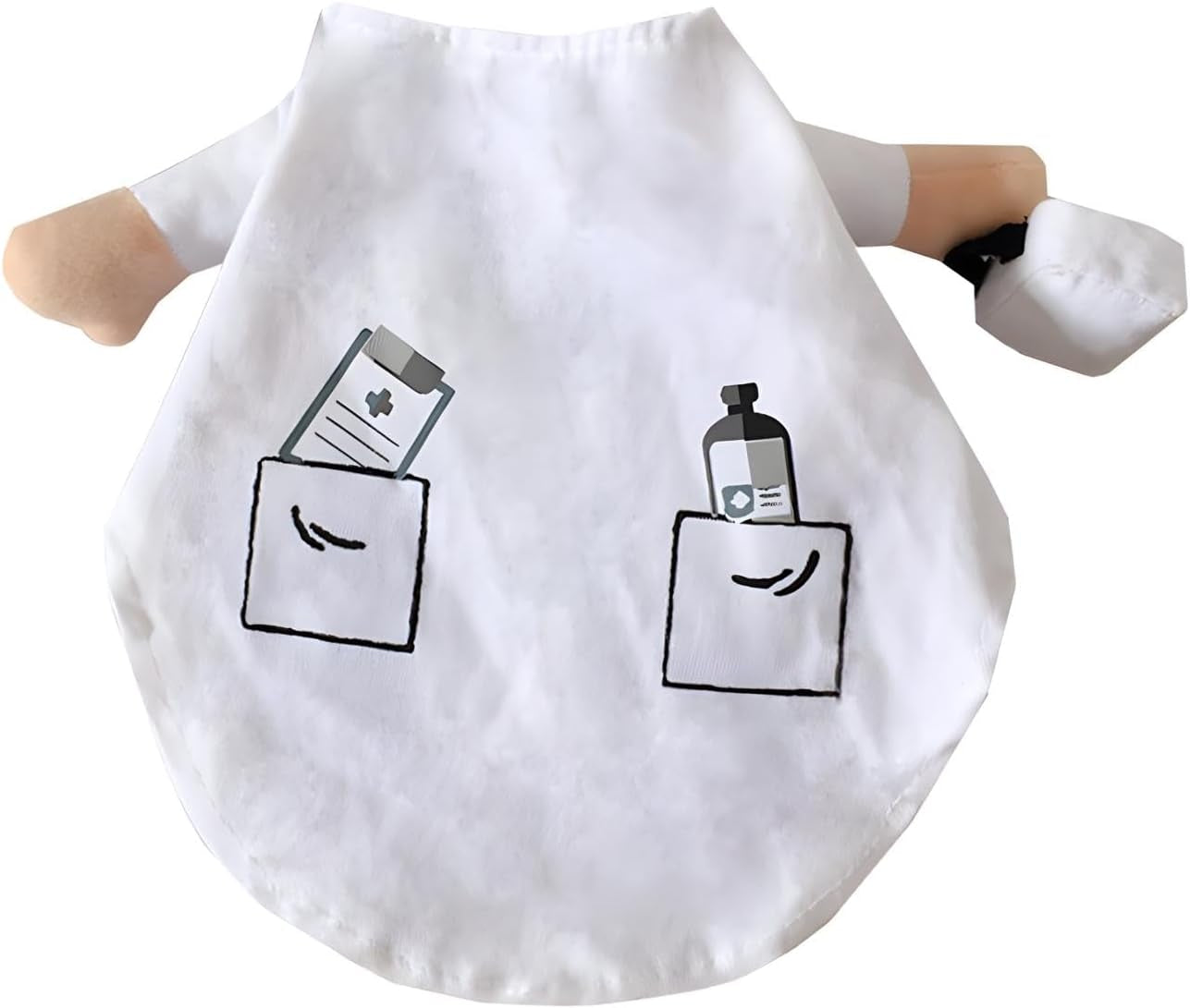 Pet Doctor Costume for Dogs and Cats - Halloween Outfit with Jeans (XS)