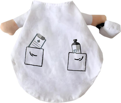 Pet Doctor Costume for Dogs and Cats - Halloween Outfit with Jeans (XS)