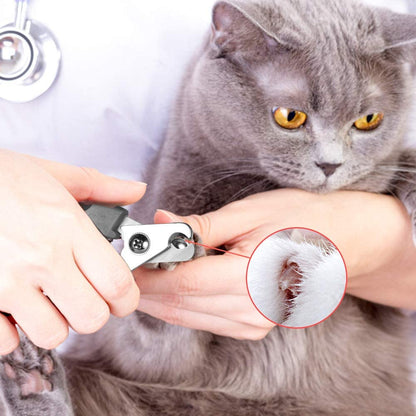 Professional Dog Nail Clippers and Trimmers for Large Breeds with Quick Sensor, Including Safari Cat Nail Clipper with Safety Guard and Nail File