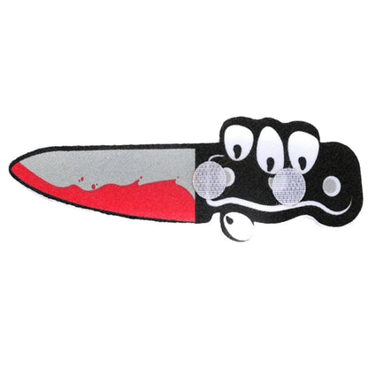 Humorous Dog Costumes for Halloween and Festivals - Comical Outfits Featuring Knife Prop for Pets