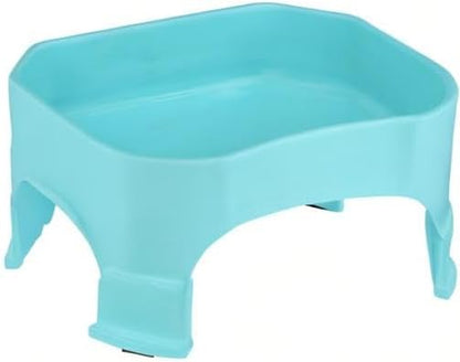 Extra Large Water Bowl for Dogs, Elevated Outdoor Dog Water Bowl (2.25 Gallon XL Capacity), Big Trough Style Food Dish for Indoors or Outside, No Spill Large Dog Bowls, Aquamarine