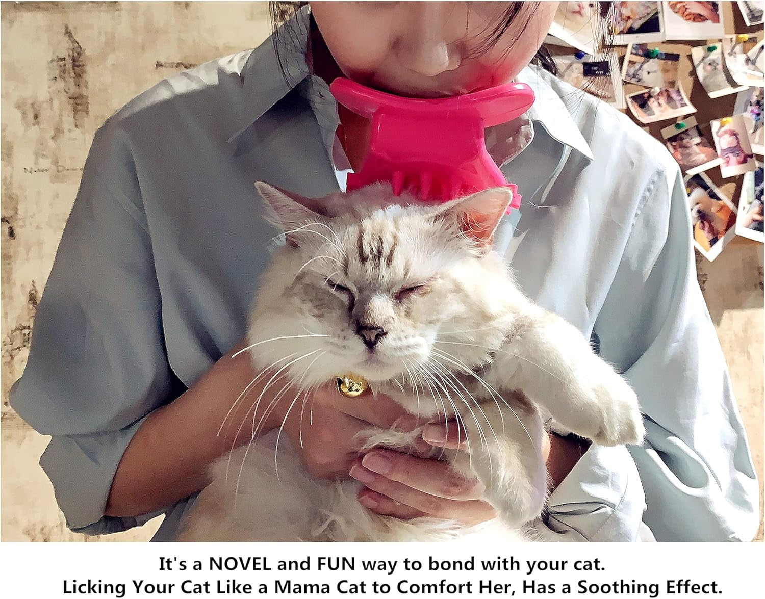 Cat Shedding Grooming Brush - Soft Massage Tongue Brush for Comforting Your Cat, Ideal Pet Gift