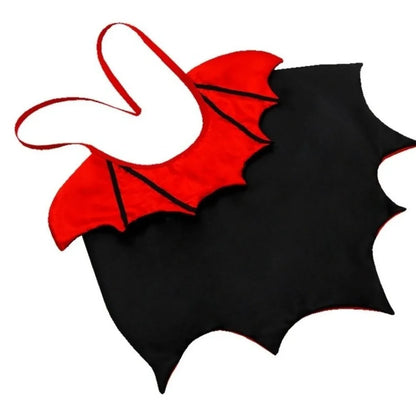 Elegant Bat-Inspired Halloween Costume for Cats - Comfortable Stand-Collar Cloak with Bow for Easy Wear at Parties