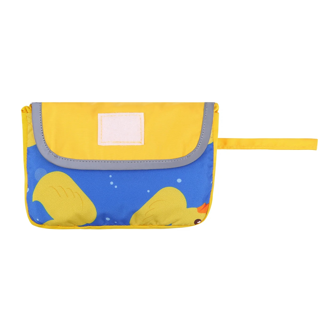 Reversible Waterproof Dog Raincoat with Hood - Yellow Duck/Floral Design, Available in Sizes XS to XXL
