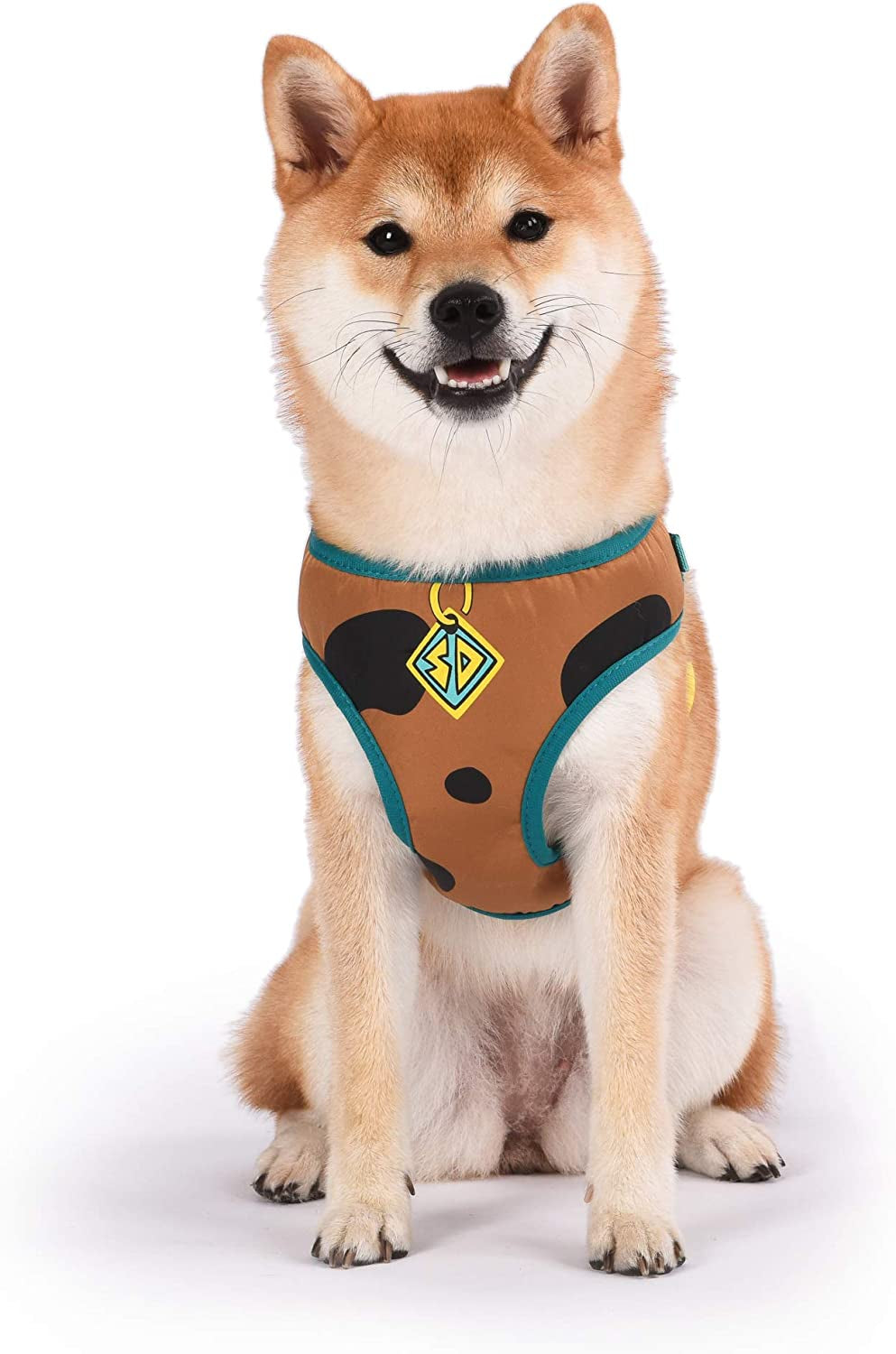 Warner Brothers Scooby-Doo Soft and Comfortable Dog Harness for Small Dogs | No Pull Tan and Blue Design | Stylish and Functional Harnesses for Small Breeds
