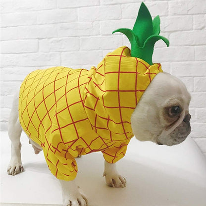 Pineapple-Inspired Dog Costume for Halloween, Christmas, and Special Occasions