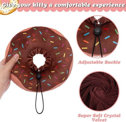 Comfortable Waterproof Cat Recovery E-Collars - Adjustable Elizabethan Cones for Post-Surgery Healing in Cats and Kittens