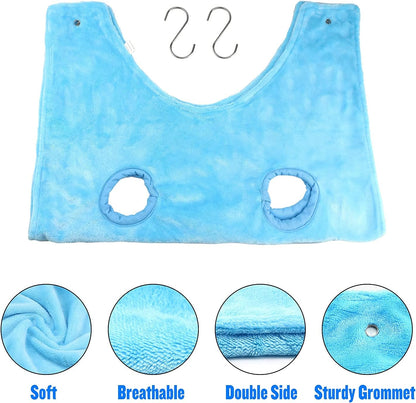 Professional Dog Grooming Hammock and Restraint Harness for Bathing, Trimming, and Nail Clipping - Medium Size, Blue