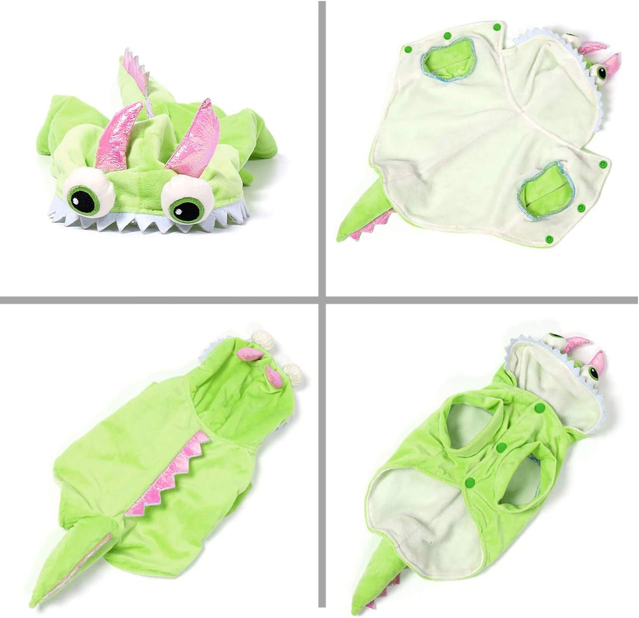 Adorable Pet Dinosaur Costume - Cozy Halloween & Christmas Hoodie for Dogs and Cats