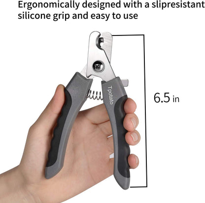 Professional Dog Nail Clippers and Trimmers for Large Breeds with Quick Sensor, Including Safari Cat Nail Clipper with Safety Guard and Nail File