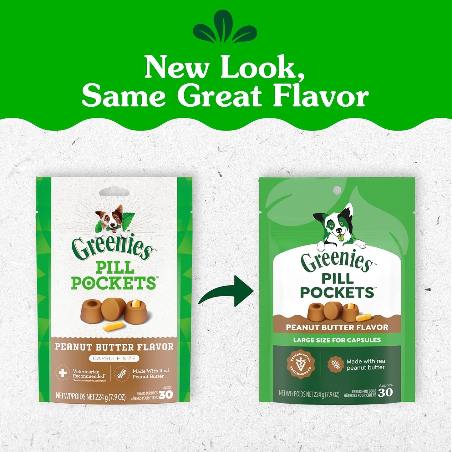 Pill Pockets for Dogs Large Size, Dog Treat Pouch for Capsule Medication, Peanut Butter Flavor, 7.9 Oz. Pouch