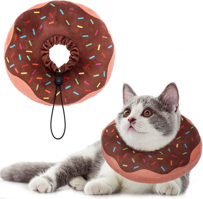 Comfortable Waterproof Cat Recovery E-Collars - Adjustable Elizabethan Cones for Post-Surgery Healing in Cats and Kittens