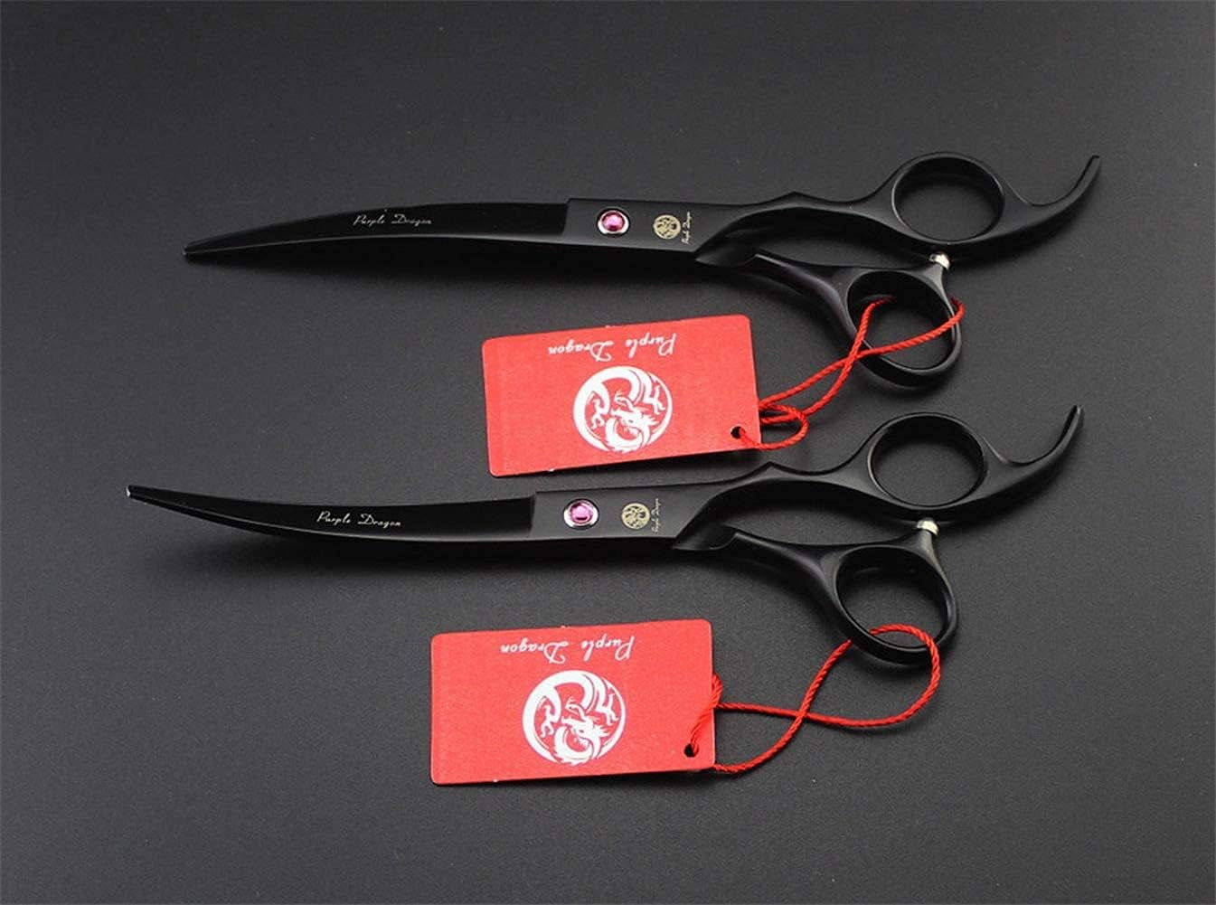 Premium 7-Inch Pet Grooming Scissors Set - 4-Piece Kit with Straight, Curved, and Thinning Blades, Crafted from Japanese Steel, Complete with Case