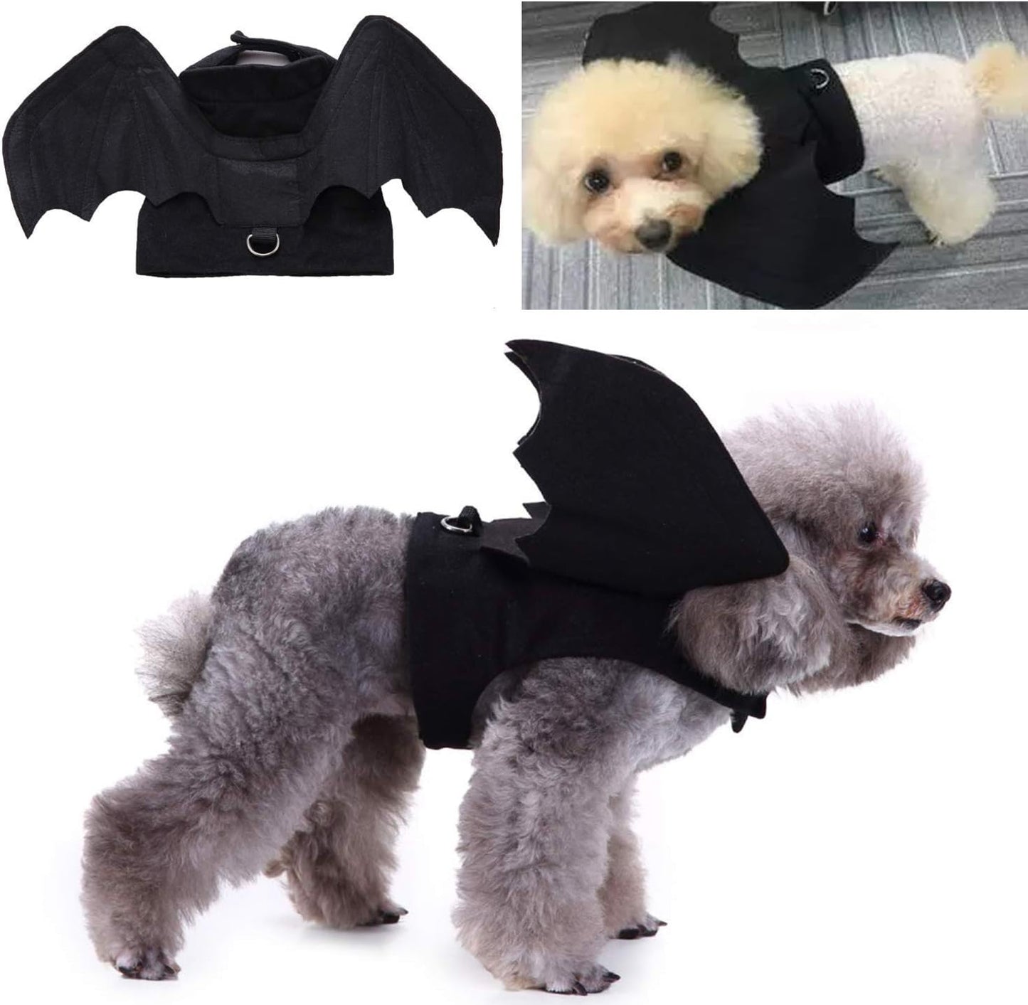 Dog Bat Wings Costume for Pets - Ideal for Halloween and Christmas Celebrations