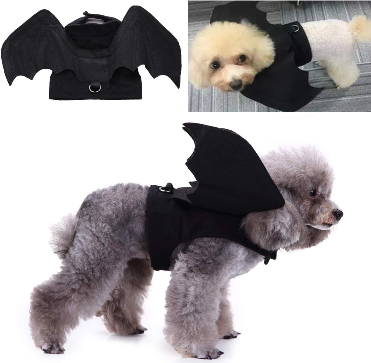 Dog Bat Wings Costume for Pets - Ideal for Halloween and Christmas Celebrations