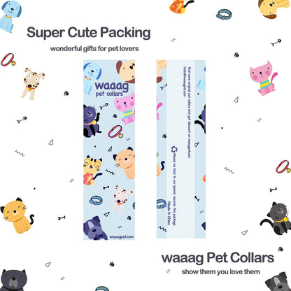 Kaleidoscope Diamond Pet Collars and Leashes for Cats and Dogs - Available in XXS, Small, Medium, and Large Sizes