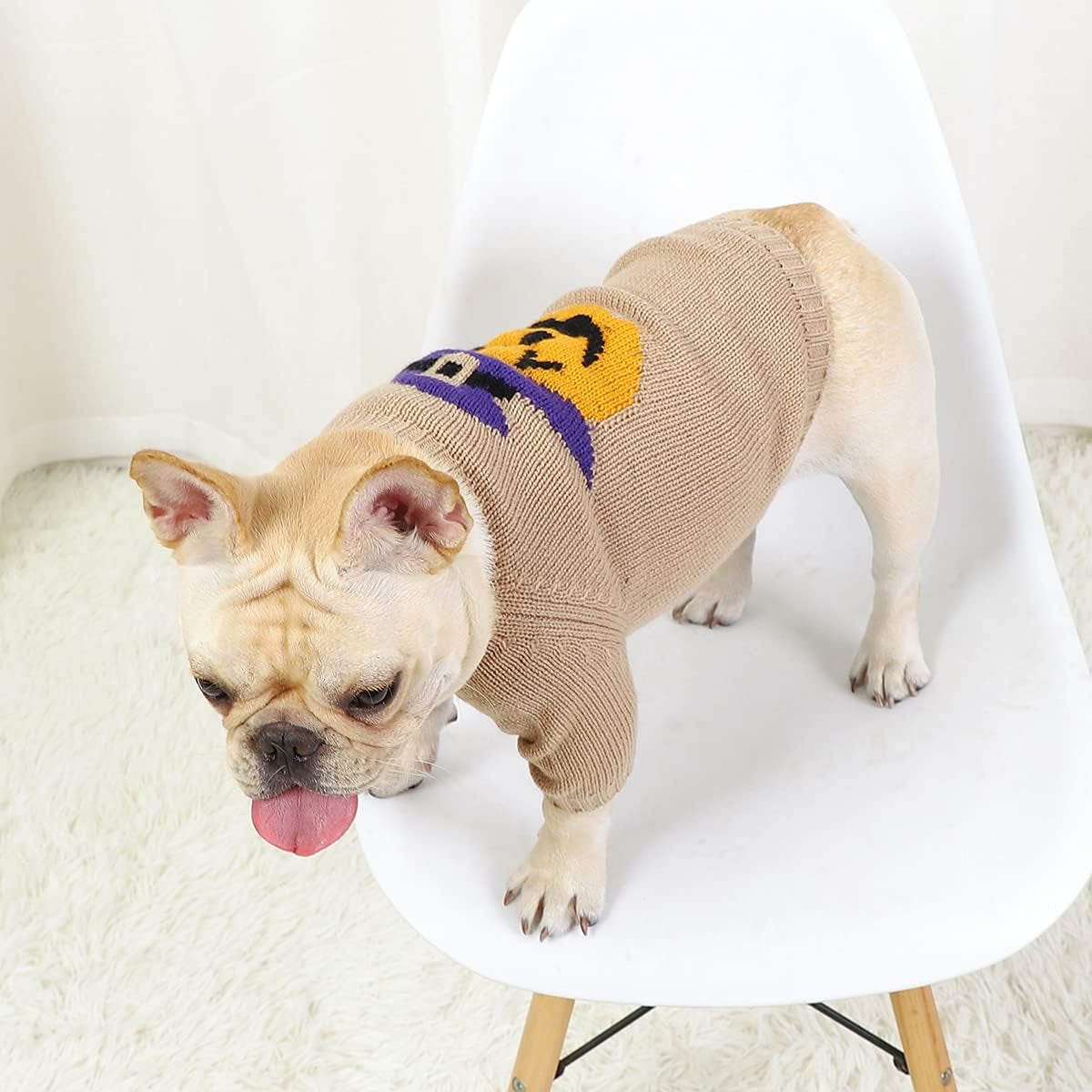 Cozy Halloween Dog Sweater - Perfect Winter Apparel for Cats and Puppies!