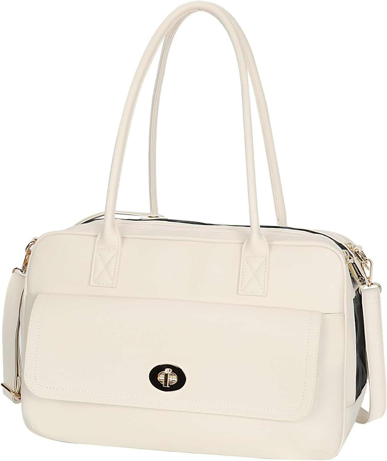 Stylish Soft-Sided Pet Carrier Handbag for Small Dogs and Cats, TSA Airline Approved