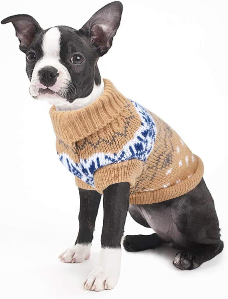 Winter Warm Pet Sweater for Small and Medium Dogs and Cats - Soft Pullover Coat Apparel