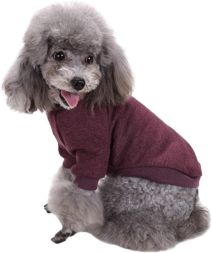 Classic Knitwear Sweater for Small Dogs - Warm Winter Coat in Brown (XS)
