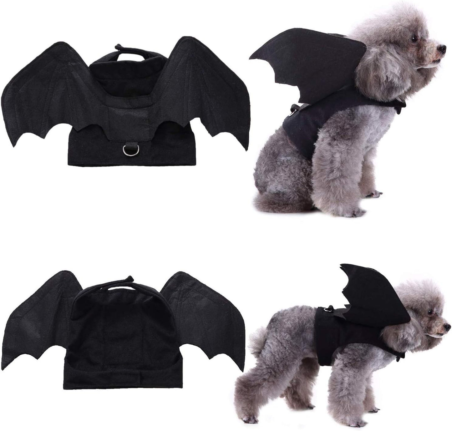 Dog Bat Wings Costume for Pets - Ideal for Halloween and Christmas Celebrations